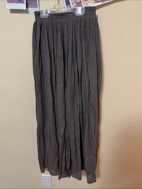 Flowy Women's Maxi Skirt in Charcoal Gray